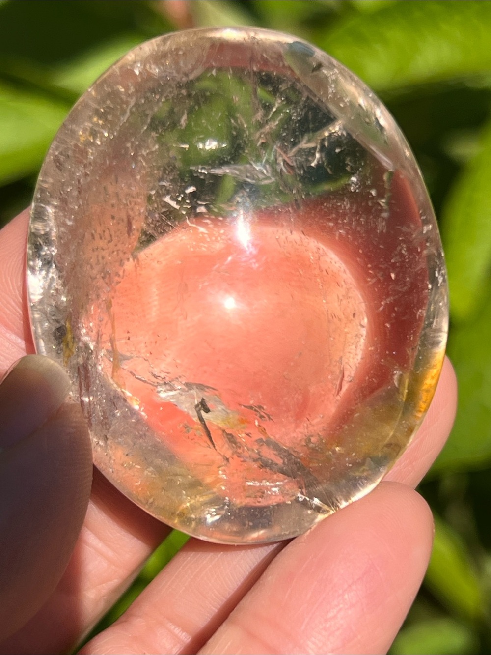Golden (4) healer Palmstone | Crystal